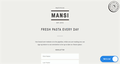 Desktop Screenshot of pastificiomansi.com